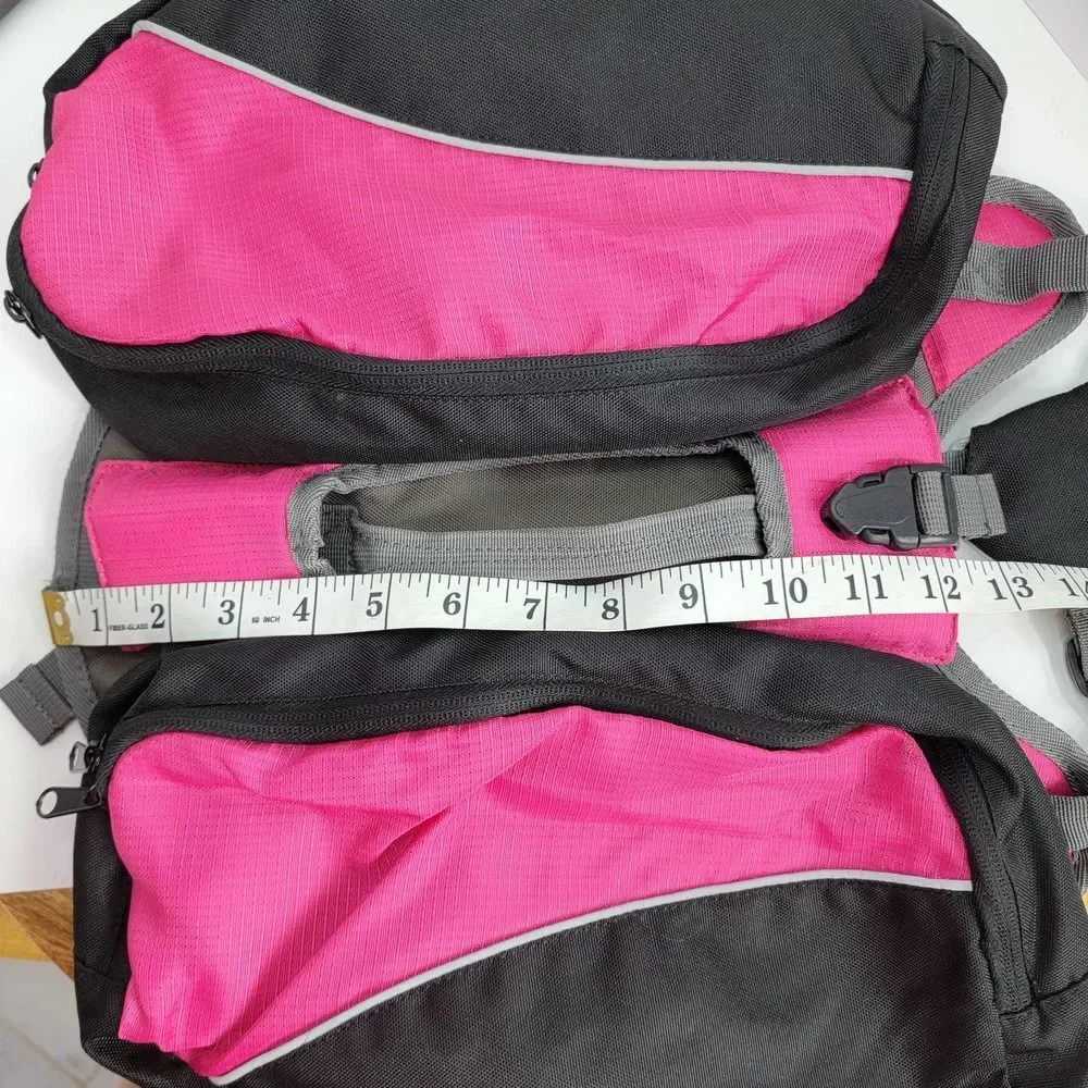 Dog Backpack for Hiking Saddlebag Adjustable Harness Handeler